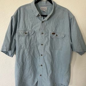 Carhartt Mens Short Sleeve Work Shirt 100% Cotton